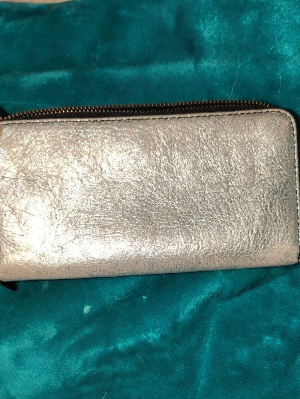 Silver Metallic Contental Zip Wallet By Marc By Marc Jacobs